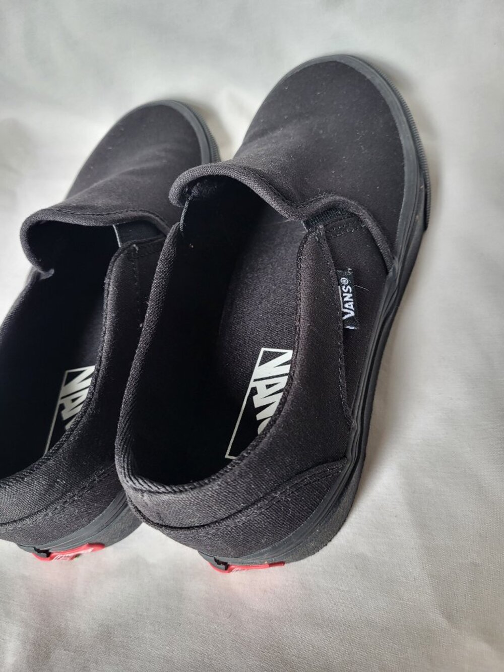Vans Sneakers Women's 7.5 Black Slip On Skater Egirl Surfer Normcore School - Picture 6 of 14